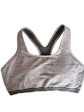 Avia Heathered Gray Racerback Sports Bra
